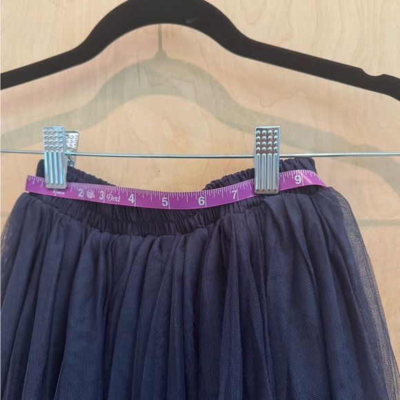 Navy Blue Tulle Skirt - Picture 4 of 5